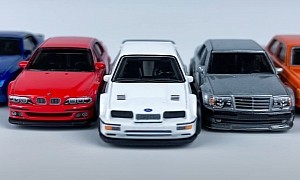 Mercedes-Benz 500E Meets BMW M5 and Three More Cars in New Premium Hot Wheels Set