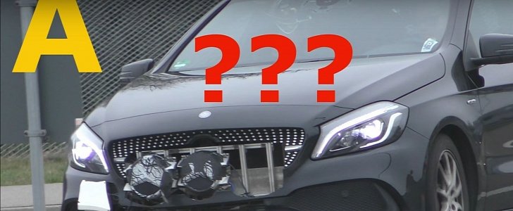 Mercedes-Benz A-Class Prototype Has Too Many Badges in Germany