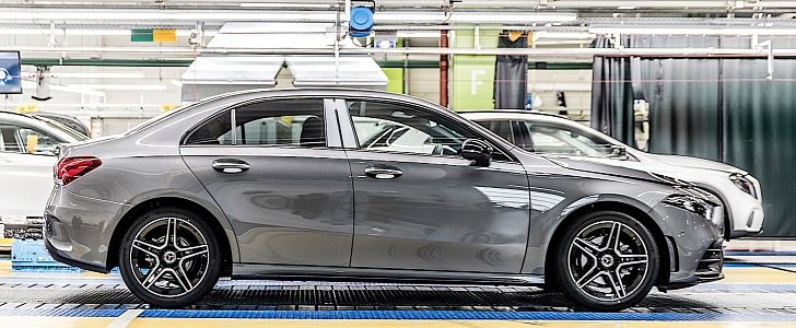 Mercedes-Benz A-Class Sedan starts rolling off assembly lines