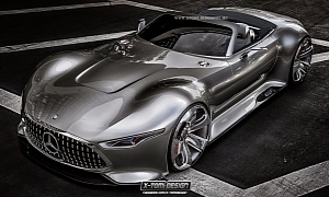 Mercedes-Benz AMG Gran Turismo Concept Becomes a Cabriolet via Rendering