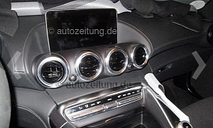 Mercedes-Benz AMG GT (C190) Interior Spied in Germany