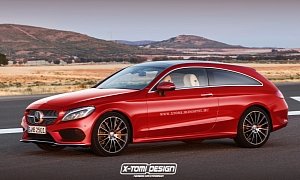 Mercedes-Benz C-Class Coupe Becomes Shooting Brake in Rendering, Production Unlikely