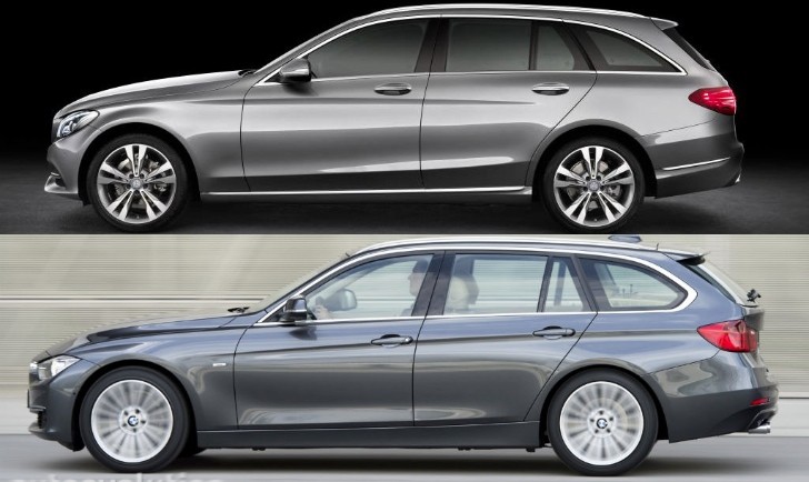 Mercedes-Benz C-Class Wagon S205 and BMW 3 Series Touring F31