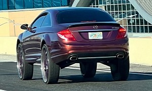 Mercedes-Benz CL Gets Ridiculously Huge Wheels, Probably for Faster Oil Changes