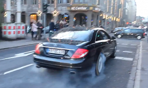 Mercedes-Benz CL500 Driver Hates His Tires - Does Too Many Burnouts