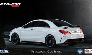 Mercedes-Benz CLA Gets an Actuated Spoiler From RevoZport