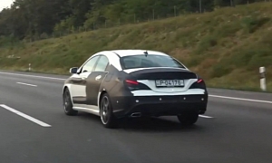 Mercedes-Benz CLA Sheds Some Camouflage - Spotted on Highway