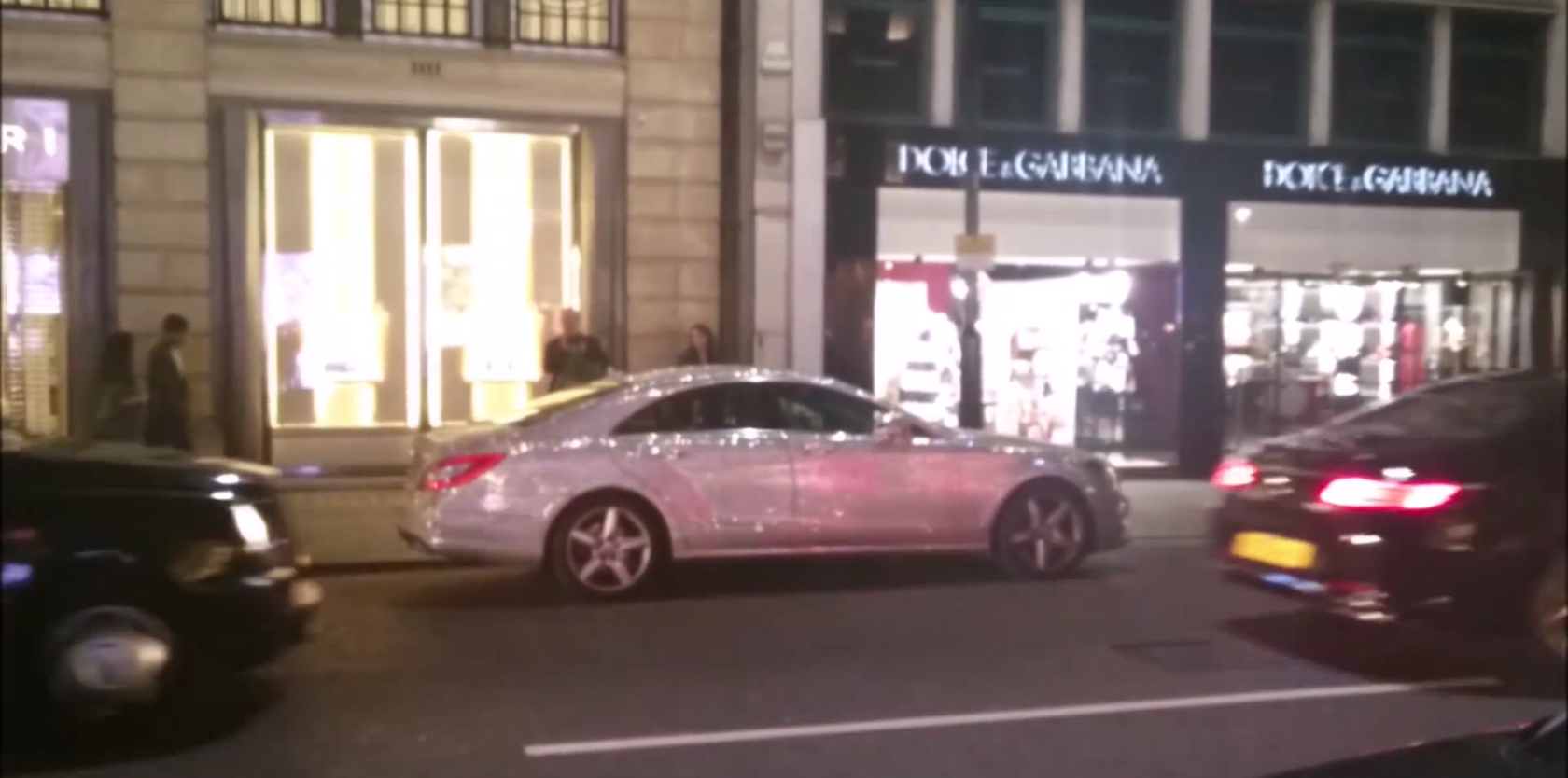 Mercedes-Benz CLS Covered in Swarovski Crystals Spotted Again, Is Still the  Worst Idea Ever - autoevolution