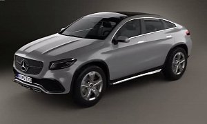 Mercedes-Benz Concept Coupe SUV in 3D Looks a Bit Porky
