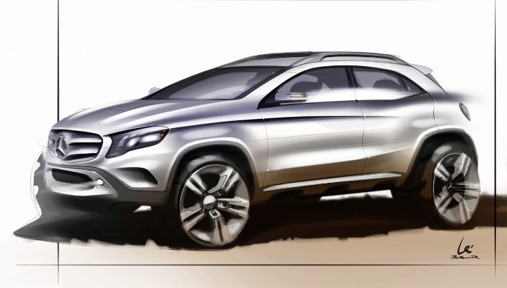 Mercedes-Benz GLA Concept Sketch