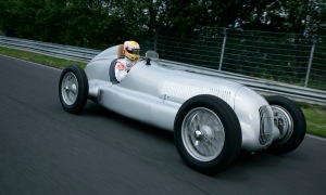 Mercedes-Benz Creates the Largest Historical Display of Silver Arrows