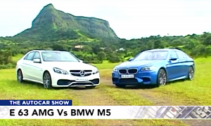 Mercedes-Benz E 63 AMG vs BMW M5 by Autocar India