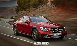 2018 Mercedes-Benz E-Class Coupe All-Terrain Rendered as Jacked-Up Grand Tourer