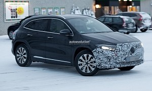 Mercedes-Benz EQA Facelift Shows Revised Front and Rear in New Spy Photos