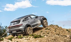 Mercedes-Benz EQC 4x4² Parties in the Wild With Portal Axles and “Lampspeakers”