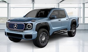 Mercedes-Benz EQG Truck Rendered as a Soft-Looking Electric G-Class Pickup