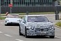 Mercedes-Benz EQS Spied Testing With Porsche Taycan, Is Also a Tesla Fighter