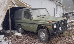 Mercedes-Benz G-Class Abandoned in a Military Tent for Ten Years Returns to Former Glory