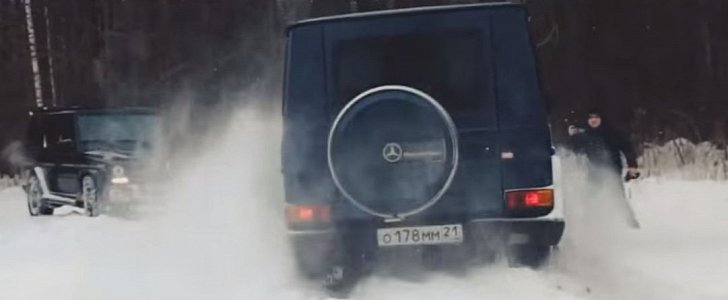 Mercedes G-Class Russian Snow Battle