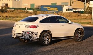 Mercedes-Benz GLE 63 AMG Coupe Spied In Production-Ready Clothes