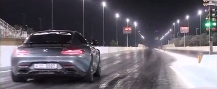 Mercedes-AMG GT S drag racing
