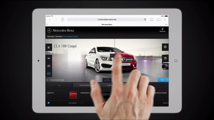 Mercedes-Benz Configurator For Tablets 