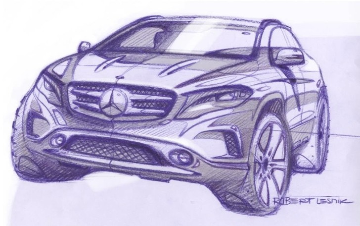 Mercedes-Benz GLA Sketches