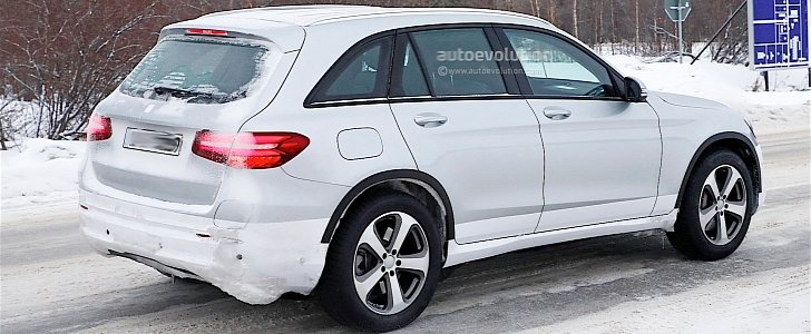 Mercedes-Benz EQ electric SUV prototype tested with GLC body