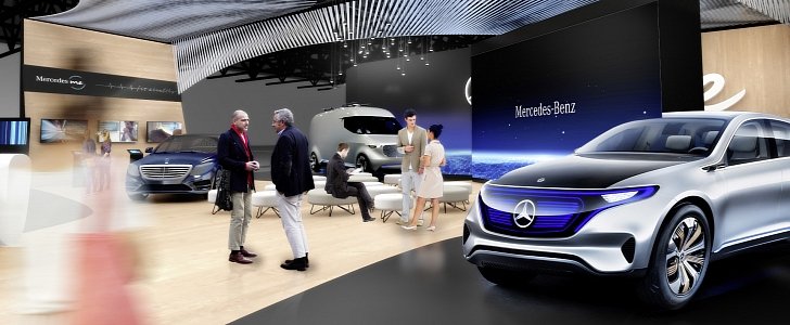Mercedes-Benz stand at CES 2017