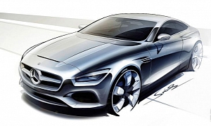 Mercedes-Benz S-Class Coupe Sketches Surface