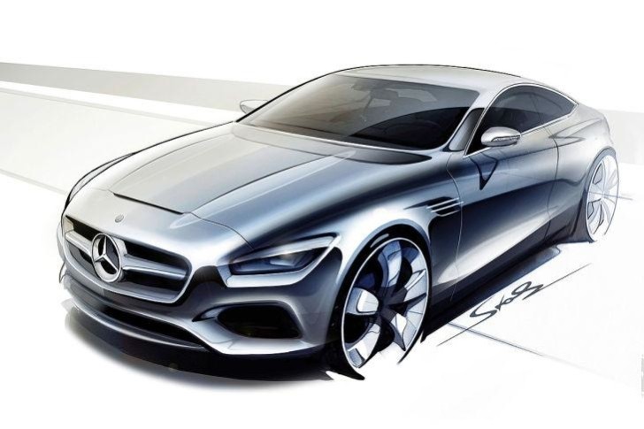 Mercedes-Benz S-Class Coupe sketches