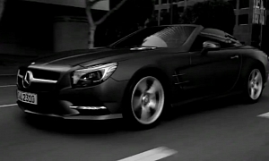 Mercedes-Benz SL Commercial in Black & White