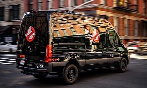 Mercedes-Benz Slaps Ghostbusters Stickers on the Side of a Black Van and Calls It Ecto-Z