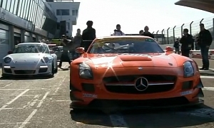 Mercedes-Benz SLS AMG GT3 & Porsche 911 GT3 Cup Sound Dogfight