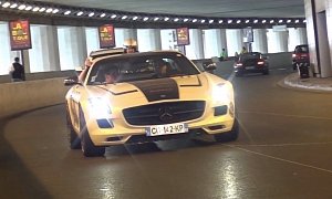Mercedes-Benz SLS AMG with Akrapovic Exhaust Sounds Insanely Good