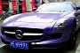 Mercedes-Benz SLS Gets Purple Finish in China