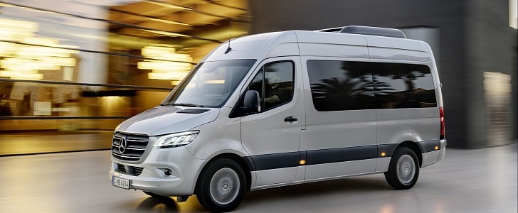 The new Mercedes-Benz Sprinter is now available with upgraded drive technology and an automatic door