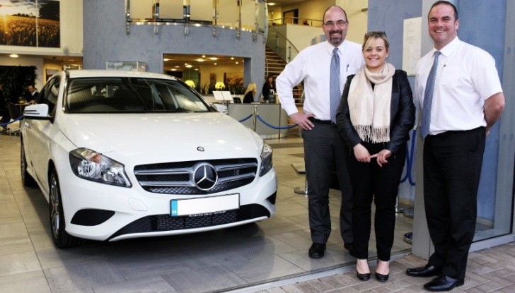 The 100,000th Mercedes-Benz Sold in The UK in 2013.