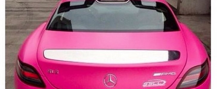 Mercedes-Benz USA has Instagramed a picture with Nicki Minaj's SLS AMG