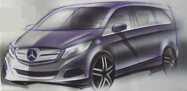 Mercedes-Benz 2015 Viano design sketch