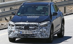 Mercedes-Benz Working on the 2024 GLA's Nip & Tuck, Crossover Adds More Camouflage