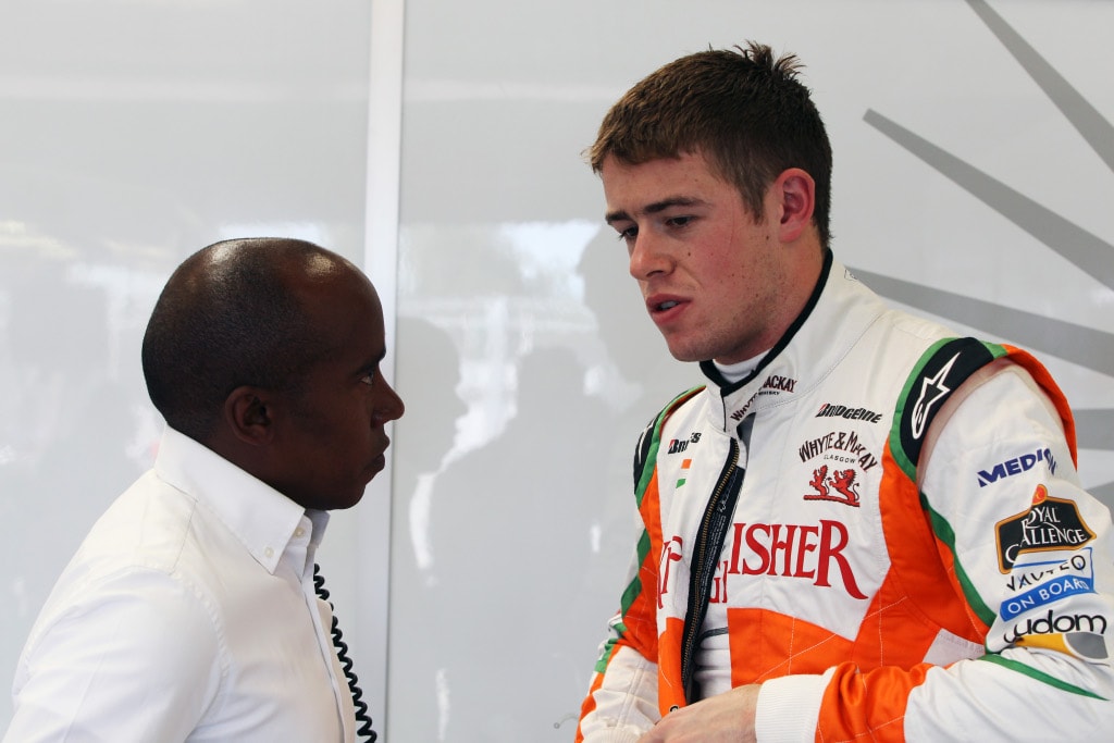 Paul di Resta and his manager Anthony Hamilton