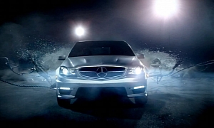 Mercedes C-Class Coupe Commercial Literally Breaks Loose