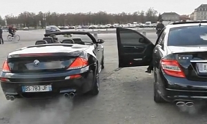 BMW M6 vs Mercedes C63 AMG Sound Battle