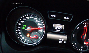 Mercedes CLA 220 CDI Reaches 242 km/h in Top Speed Testing