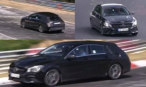 2015 Mercedes CLA Shooting Brake (X117) Pushed Hard at Nurburgring