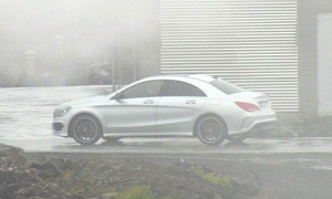 Mercedes CLA Spotted Undisguised in Iceland