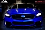 Mercedes CLS Black Bison Wrapped in Brushed Metallic Blue: Photos and Video