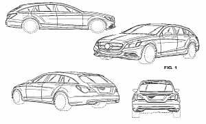 Mercedes CLS Shooting Brake Revealed in Patent Drawings
