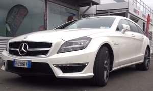 Mercedes CLS63 AMG Shooting Brake Exhaust Sound